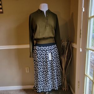 Ann Wi Cotton Maxi Skirt Small